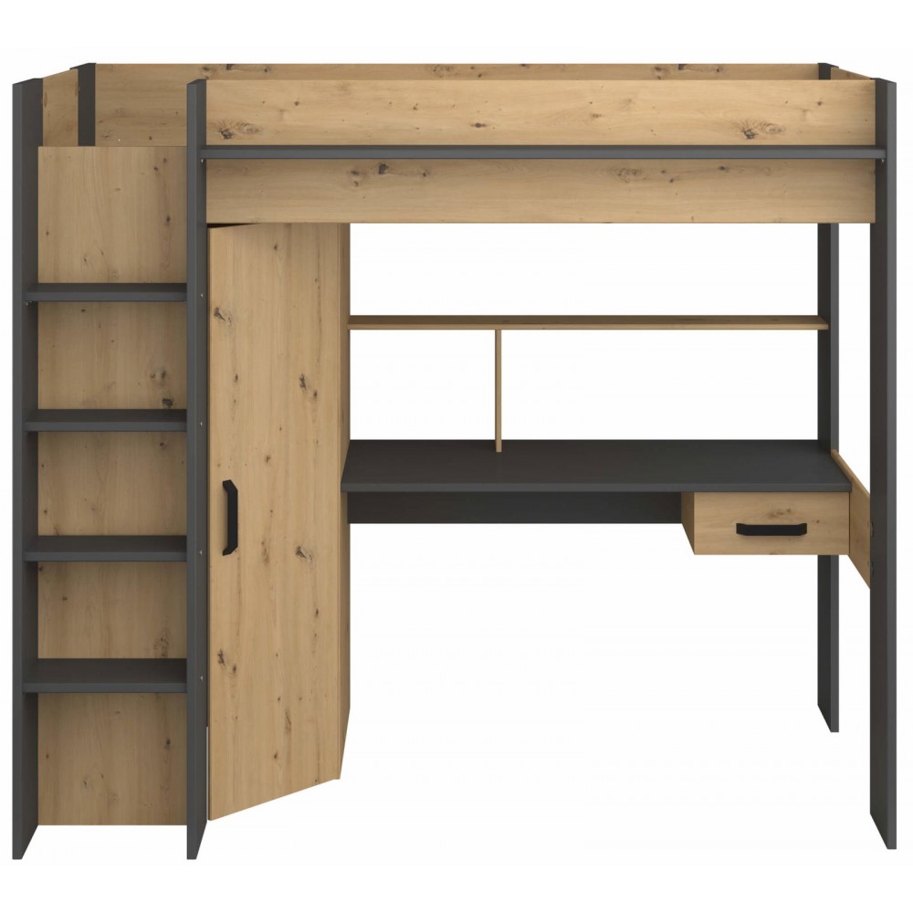 Πολυλειτουργικό κρεβάτι Dense-Fusiko-Mavro