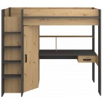 Πολυλειτουργικό κρεβάτι Dense-Fusiko-Mavro