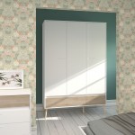 Ντουλάπα τρίφυλλη Randers-Φυσικό-Λευκό