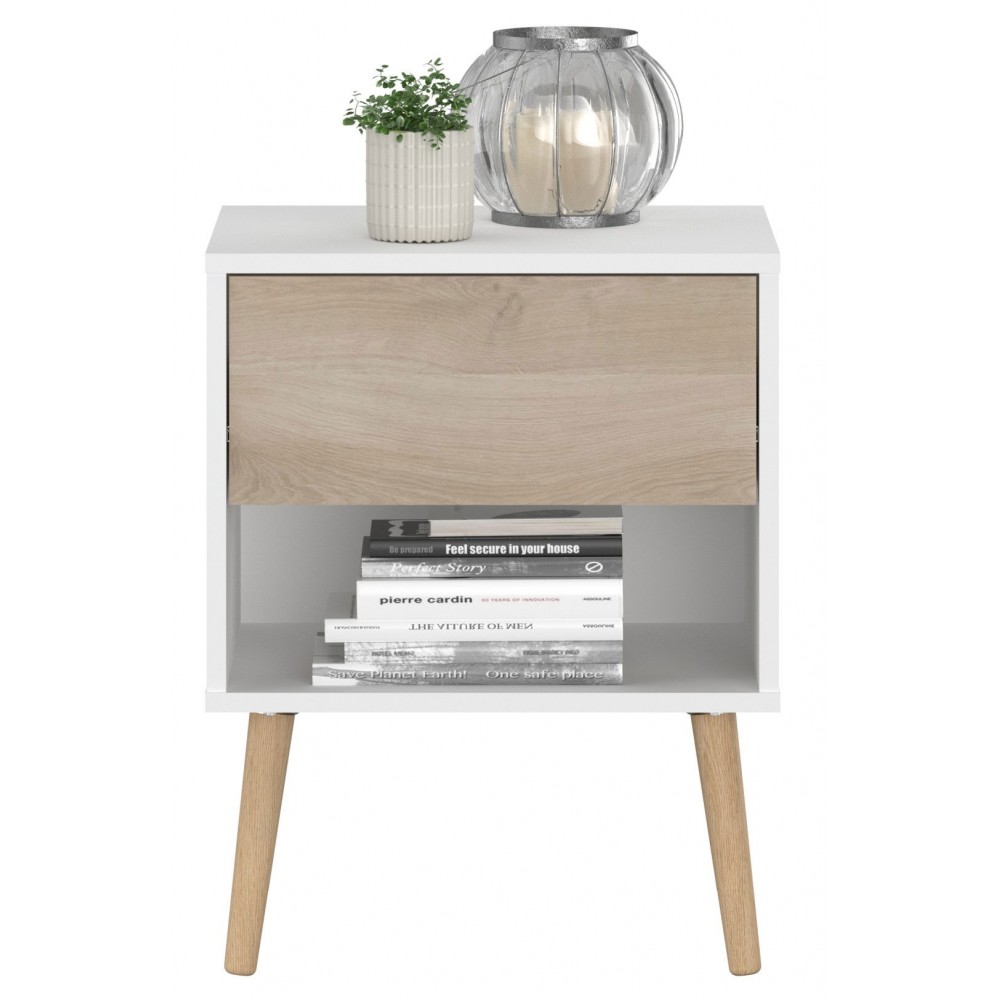 Κομοδίνο Randers-Φυσικό-Λευκό