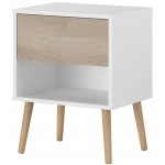 Κομοδίνο Randers-Φυσικό-Λευκό