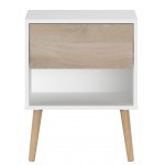 Κομοδίνο Randers-Φυσικό-Λευκό