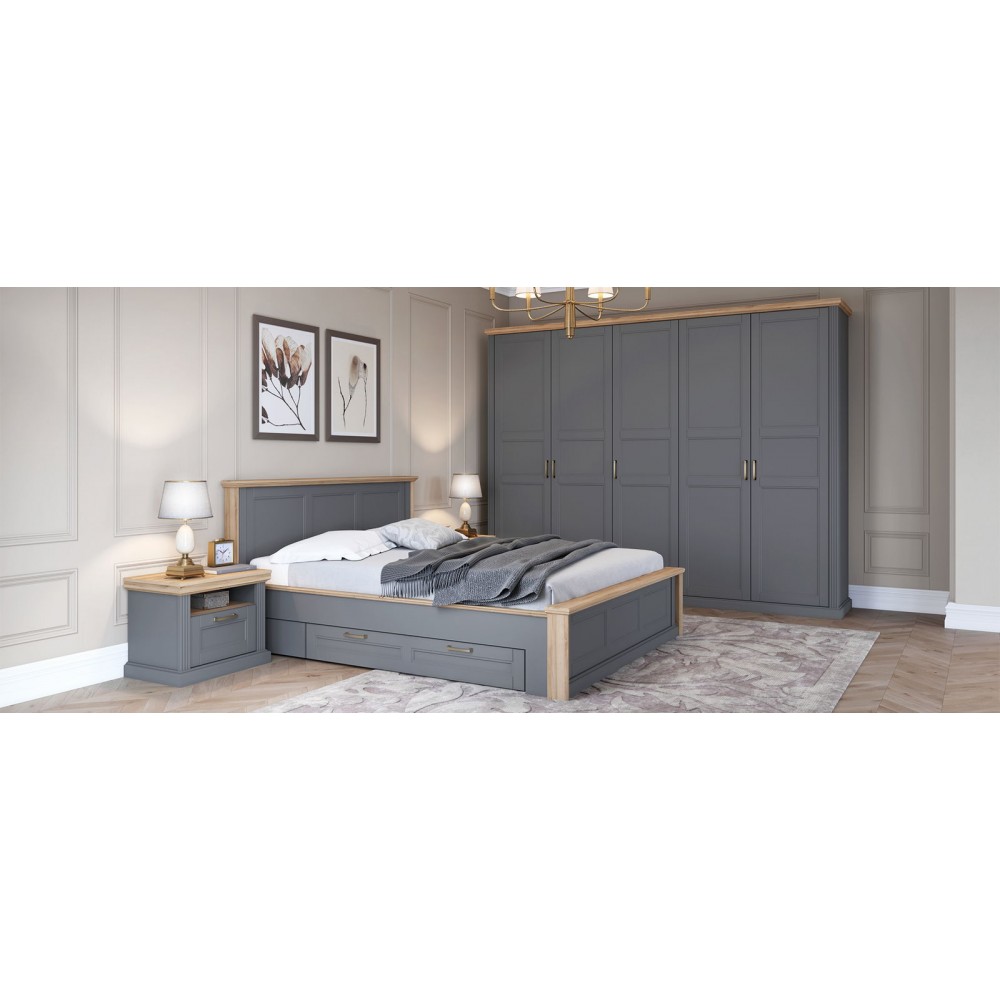 Ντουλάπα πεντάφυλλη Tahoma 5D-Anthraki