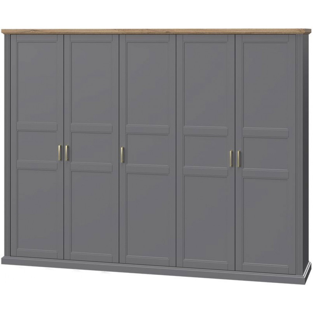 Ντουλάπα πεντάφυλλη Tahoma 5D-Anthraki