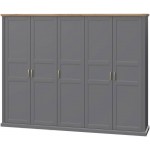 Ντουλάπα πεντάφυλλη Tahoma 5D-Anthraki