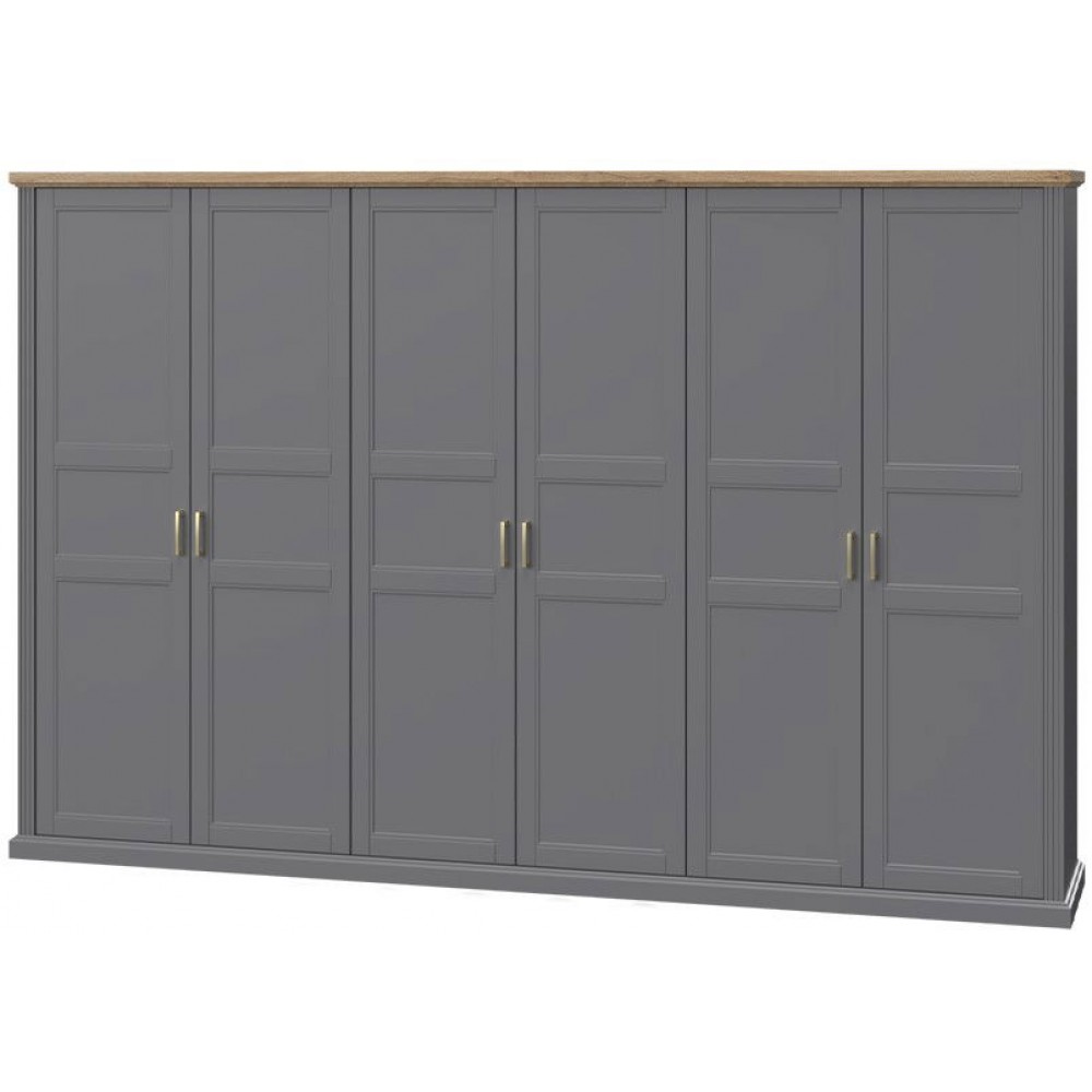 Ντουλάπα εξάφυλλη Tahoma 6D-Anthraki