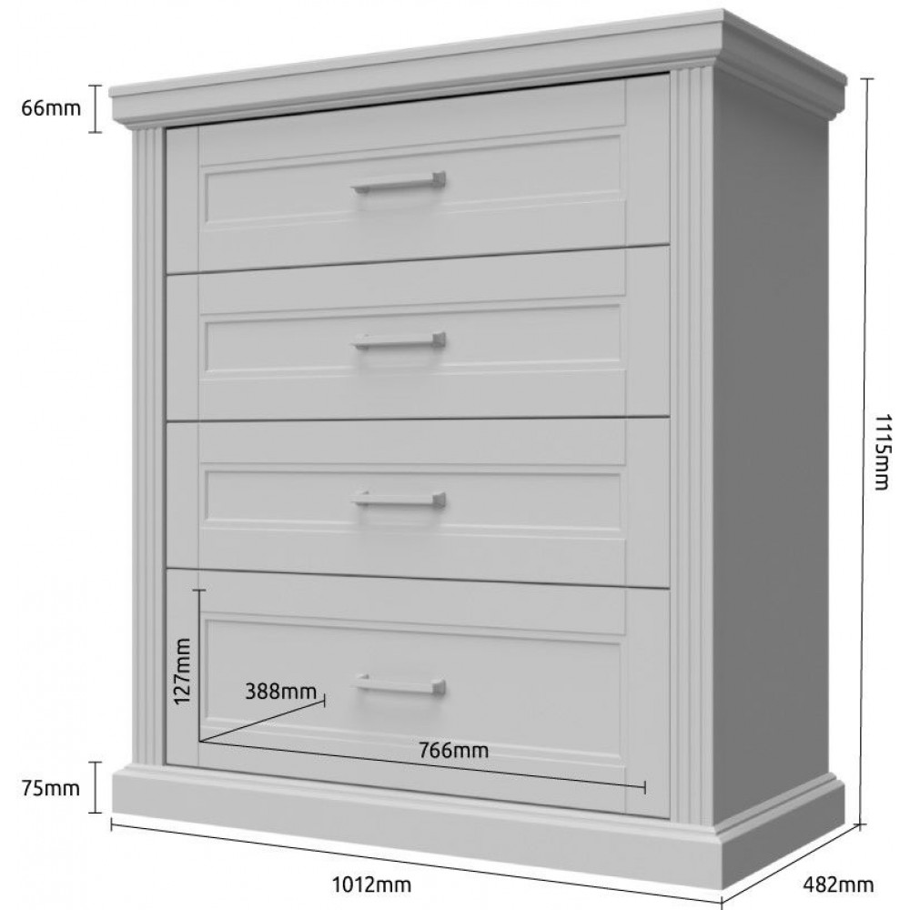 Συρταριέρα Tahoma 4S-Anthraki