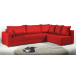 Γωνιακός καναπές Trendy-Αριστερή-265φ 165β εκ.-Κόκκινο