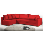 Γωνιακός καναπές Trendy-Δεξιά-285φ 185β εκ.-Κόκκινο
