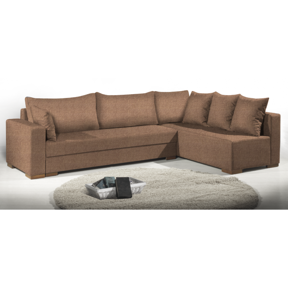 Γωνιακός καναπές Trendy-Αριστερή-265φ 165β εκ.-MInk