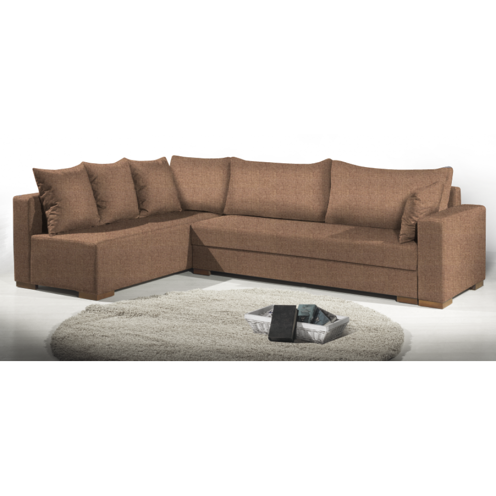 Γωνιακός καναπές Trendy-Δεξιά-285φ 185β εκ.-MInk