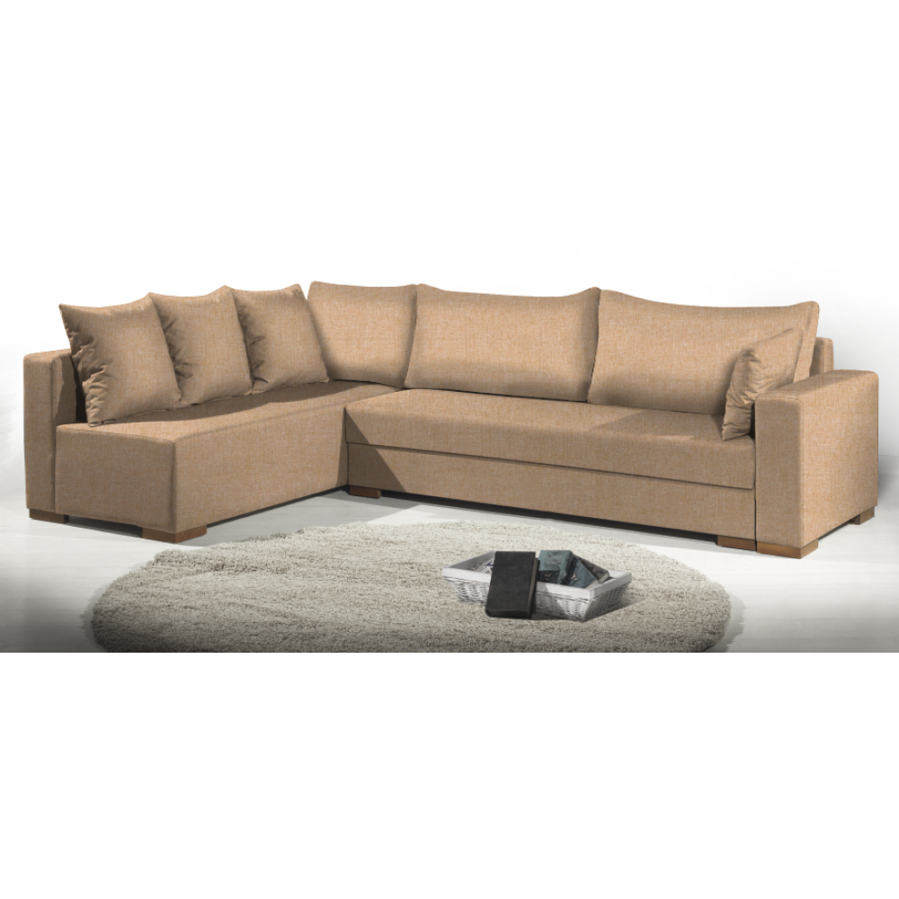 Γωνιακός καναπές Trendy-Δεξιά-265φ 165β εκ.-Sand