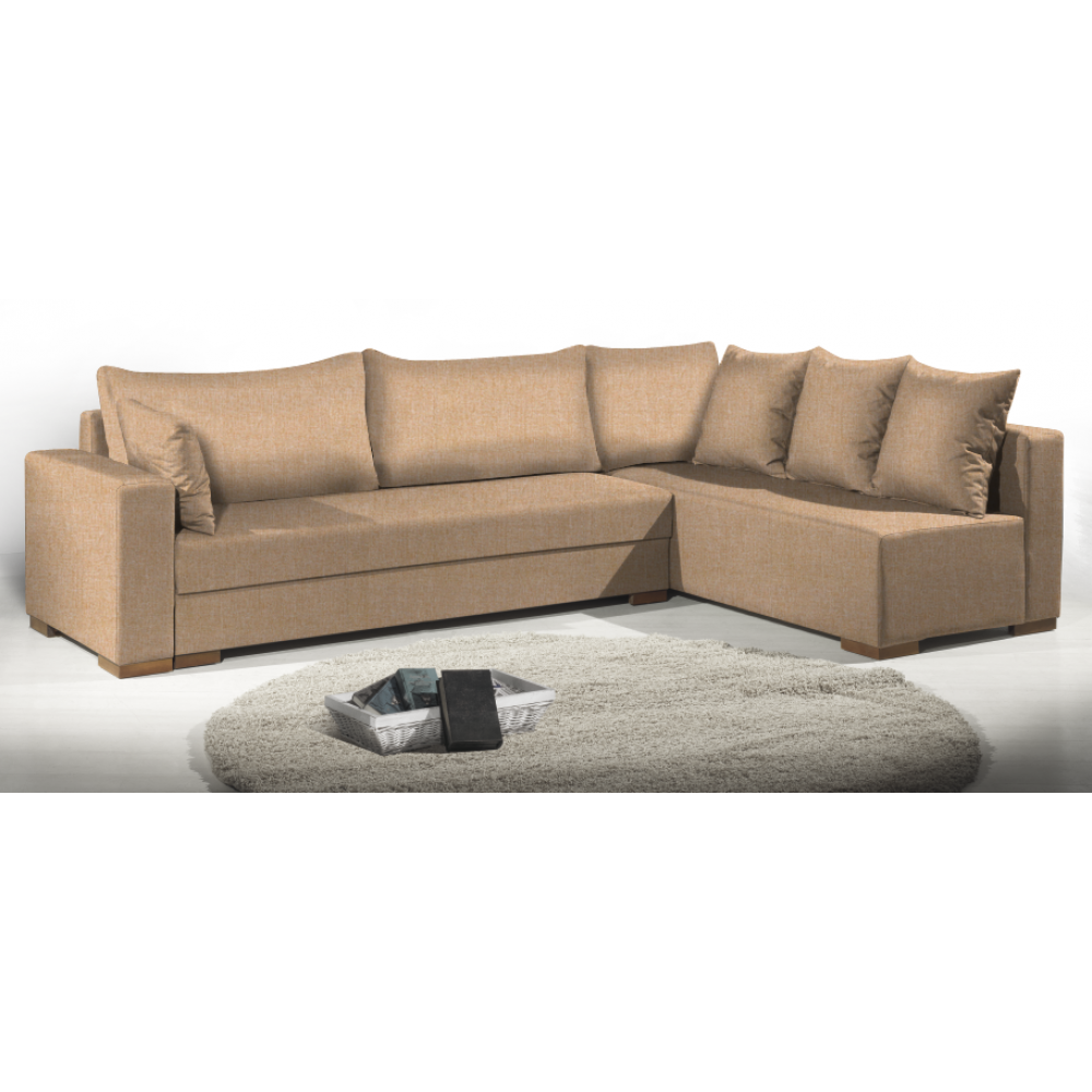 Γωνιακός καναπές Trendy-Αριστερή-285φ 185β εκ.-Sand