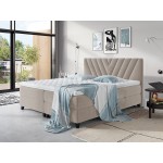 Επενδυμένο κρεβάτι Romantic-140 x 200 εκ.-Mpez