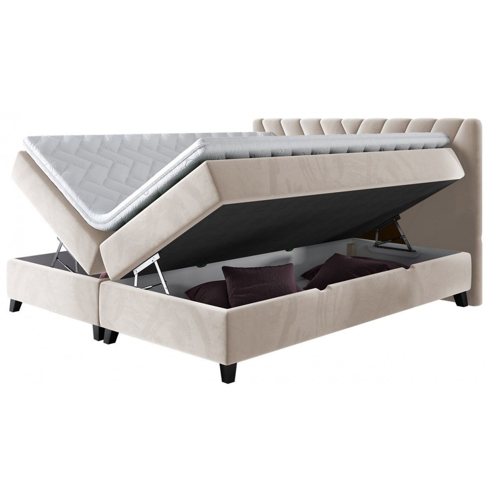 Επενδυμένο κρεβάτι Romantic-140 x 200 εκ.-Mpez