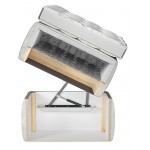 Επενδυμένο κρεβάτι Romantic-180 x 200 εκ.-Gkri