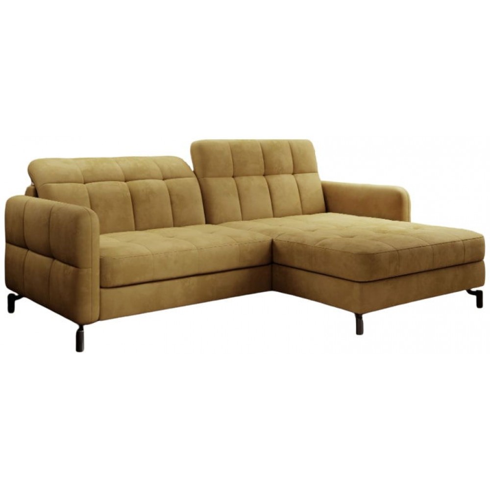 Γωνιακός καναπές Lorette-Moustardi-Δεξιά