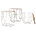 Σετ τραπεζάκια σαλονιού Howig-Fusiko-Mavro