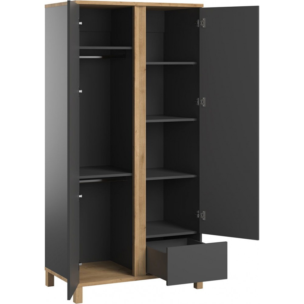 Ντουλάπα Altitude δίφυλλη-Fusiko - Grafitis