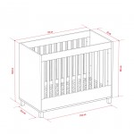 Κρεβάτι βρεφικό Altitude-Fusiko - Grafitis