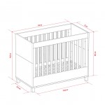 Κρεβάτι βρεφικό Altitude II-Fusiko - Grafitis