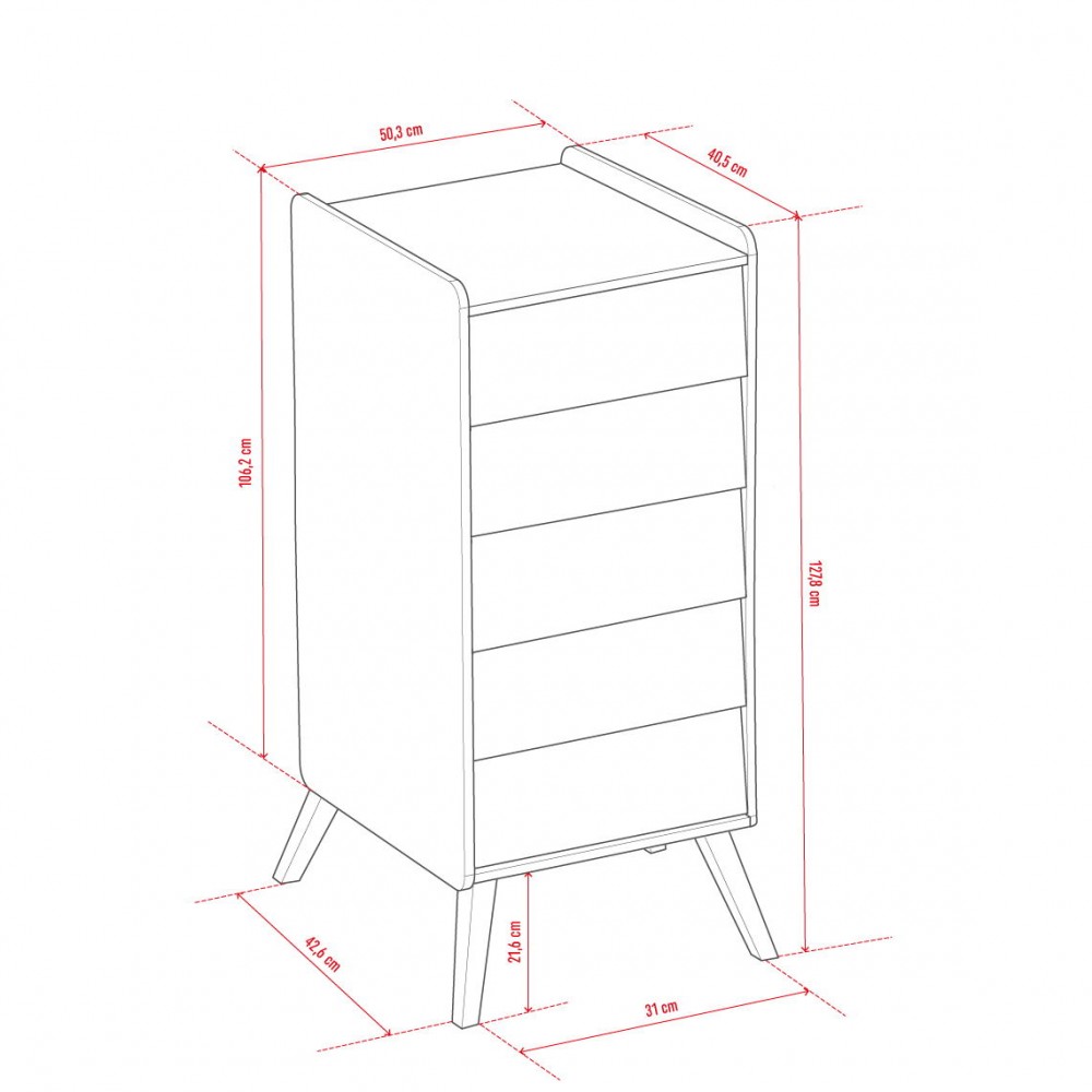 Συρταριέρα Vintage-Fusiko - Prasino