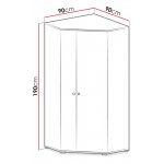 Ντουλάπα Planet II γωνιακή-Mauro - Drus - Beige