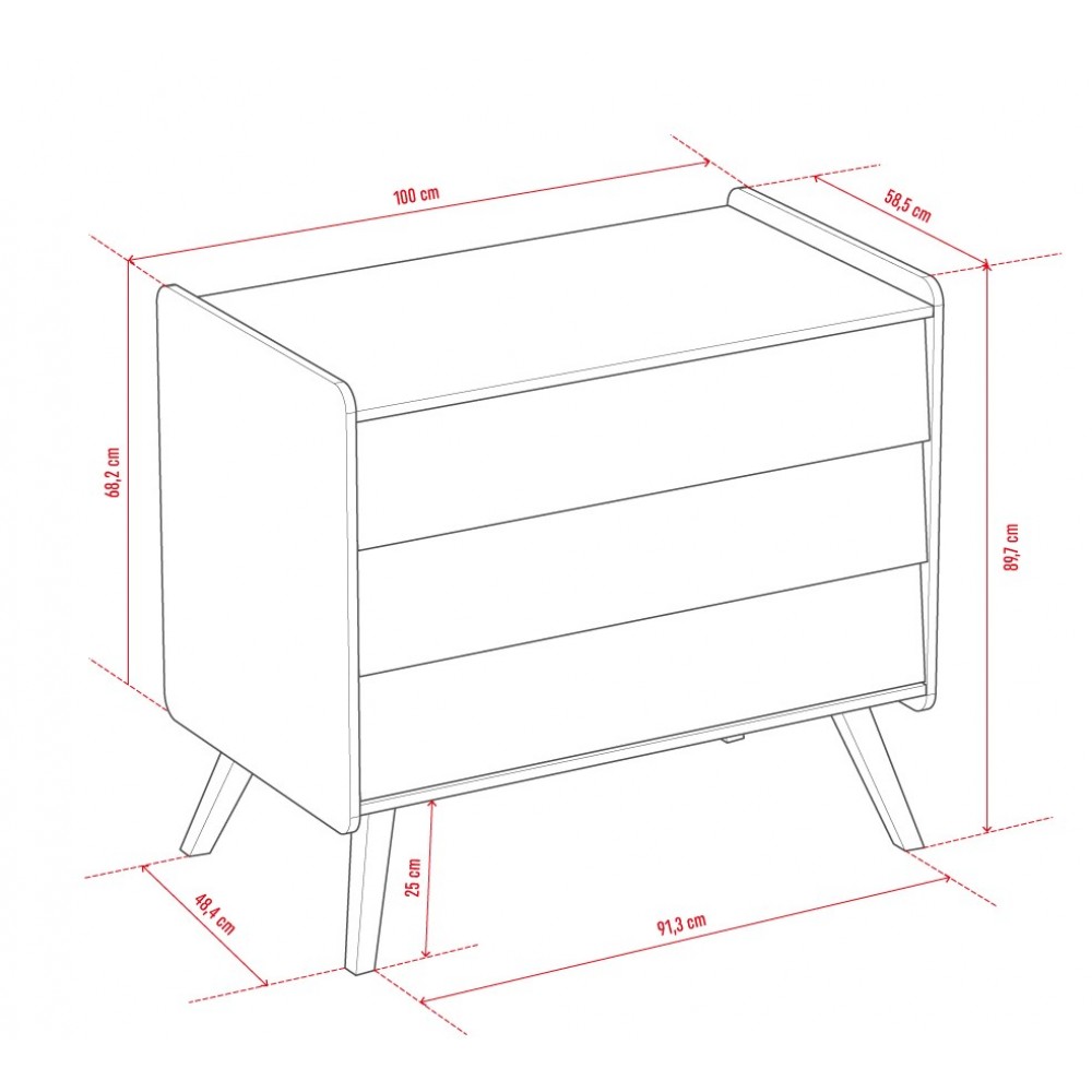Συρταριέρα 3D Vintage  -Fusiko