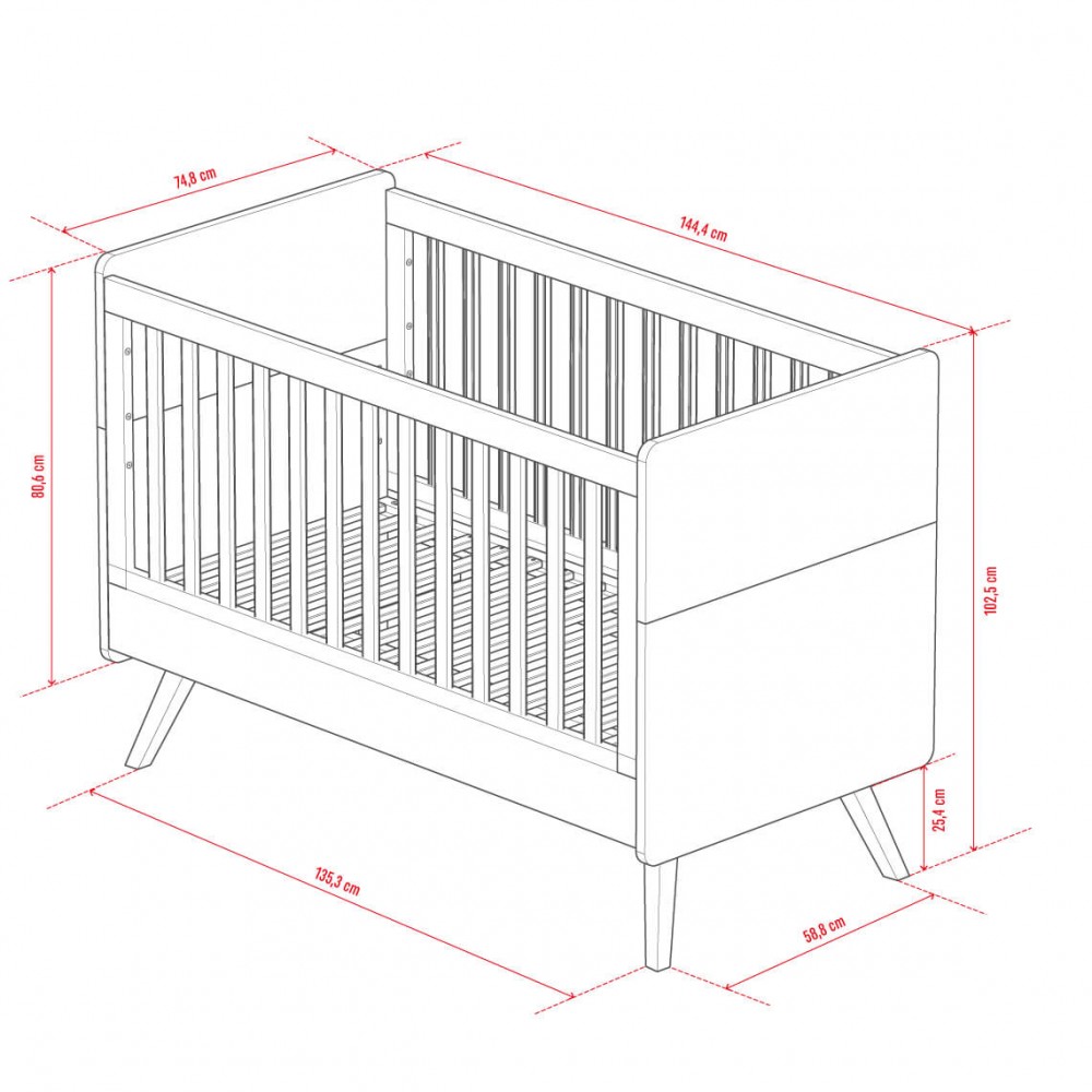 Βρεφικό κρεβάτι Vintage II-fysiko