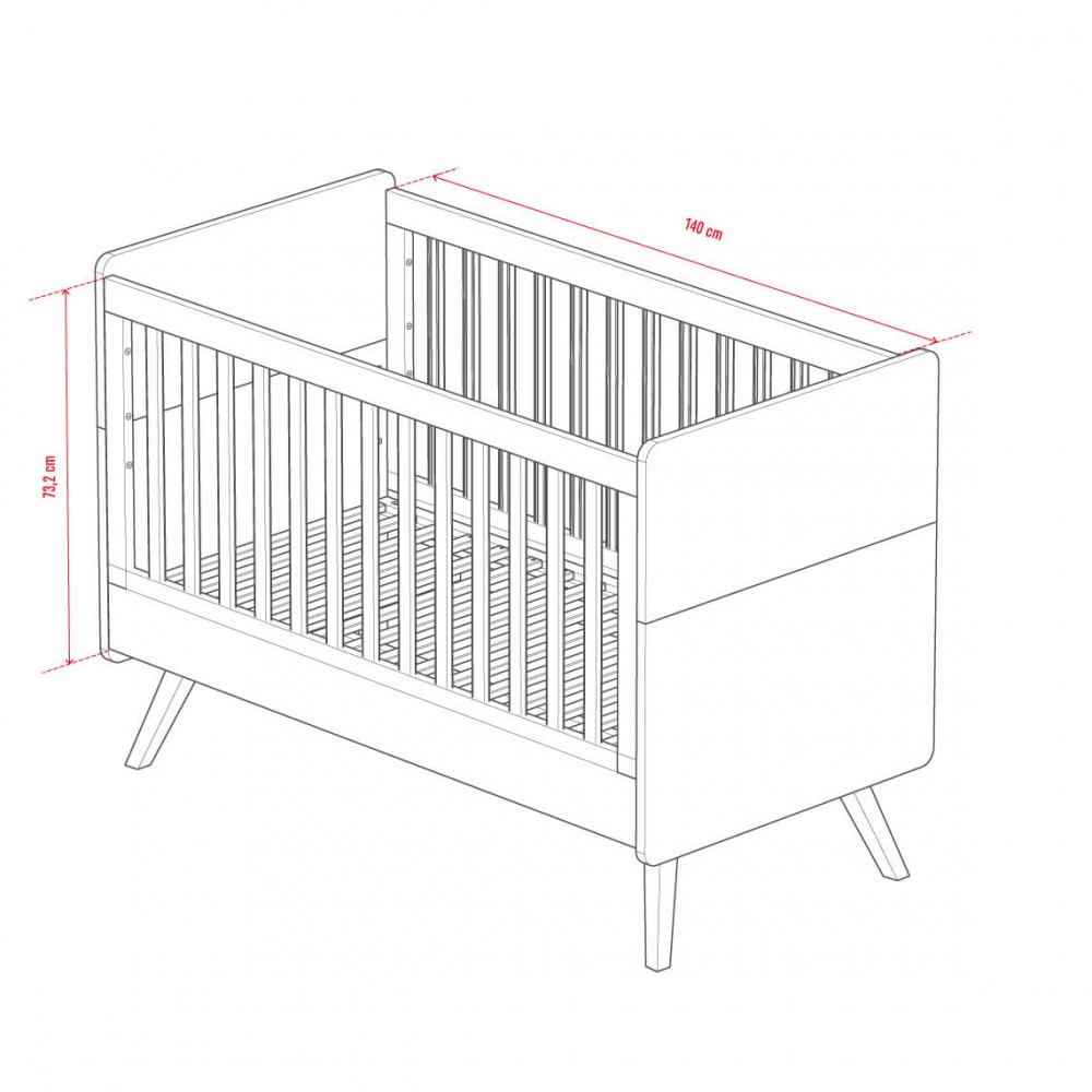 Βρεφικό κρεβάτι Vintage II-fysiko