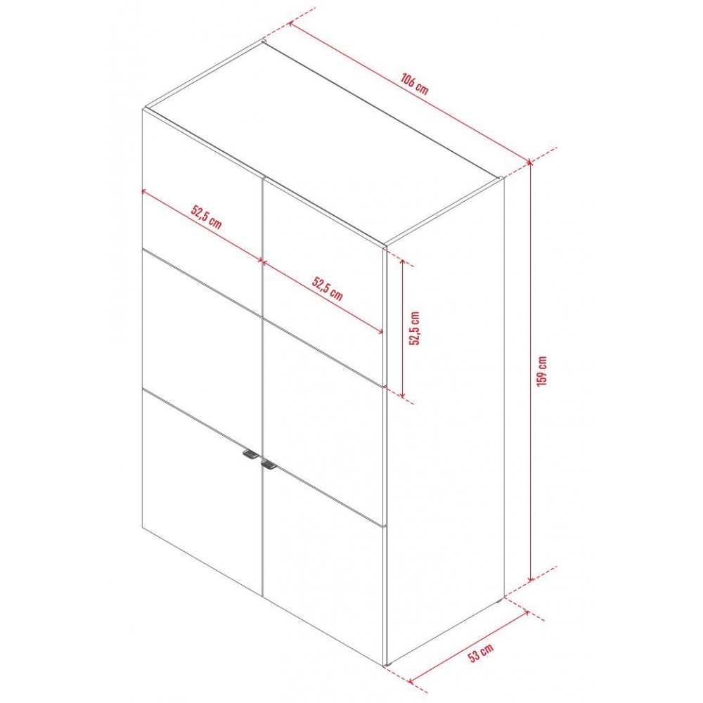 Ντουλάπα Young Users δίφυλλη