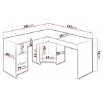 Γραφείο Fotyn γωνιακό