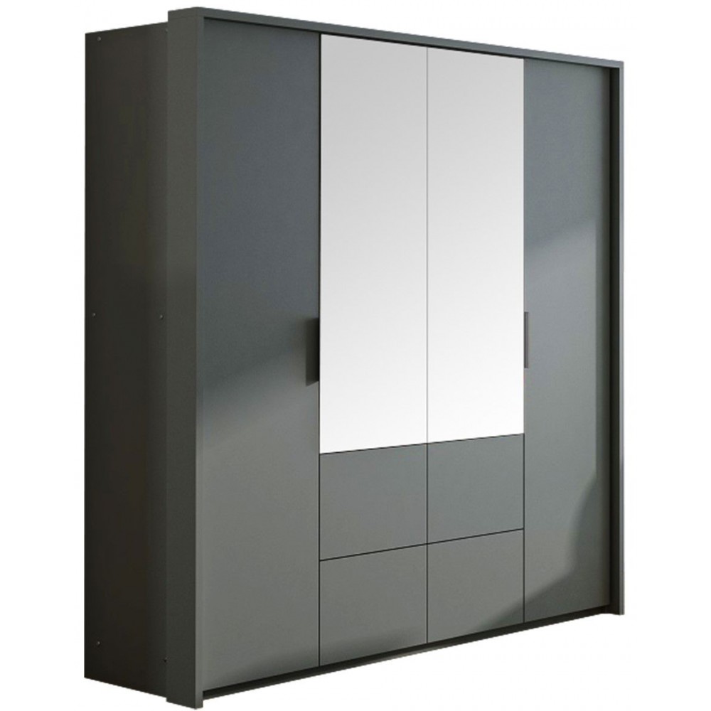 Ντουλάπα τετράφυλλη Wieden-Grafitis