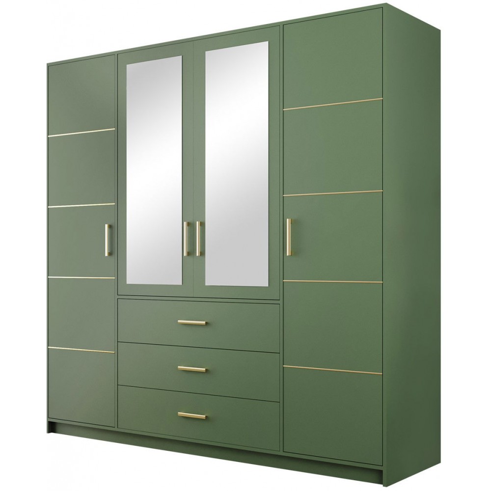 Ντουλάπα τετράφυλλη Bali 4D 2 -Prasino