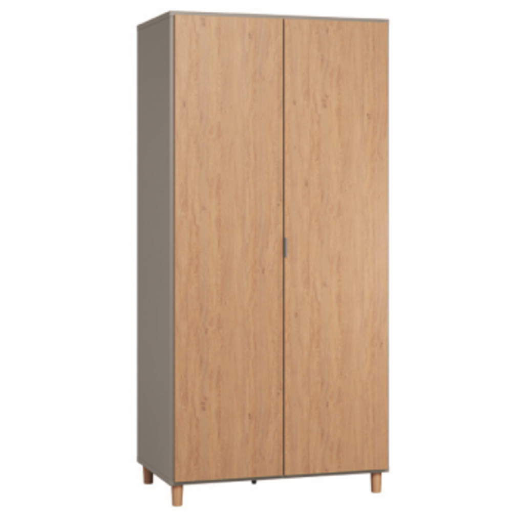 Ντουλάπα Simple δίφυλλη-Gkri-Fusiko