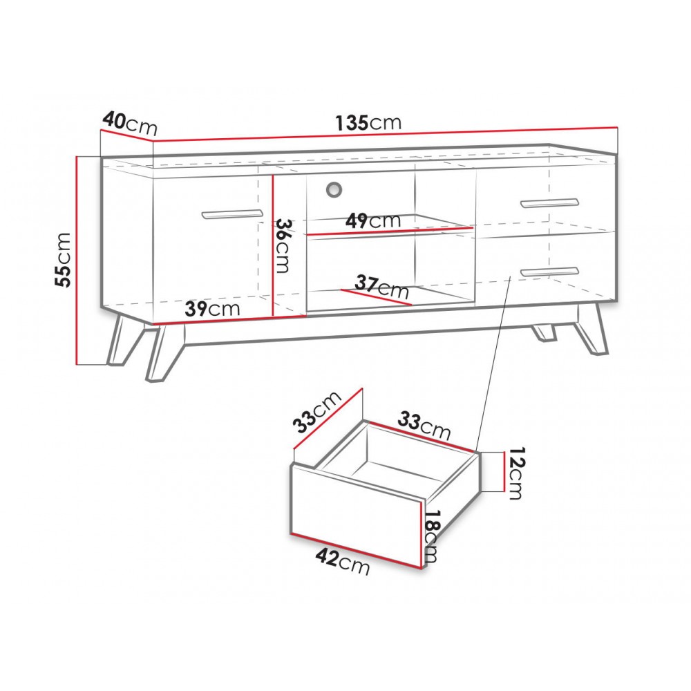 Έπιπλο τηλεόρασης Sven