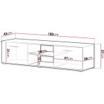 Έπιπλο τηλεόρασης Soho S3-Leuko