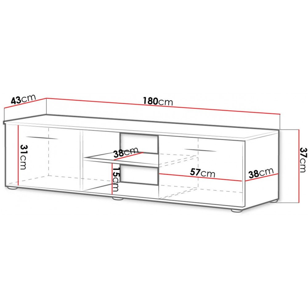 Έπιπλο τηλεόρασης Soho S3-Mauro