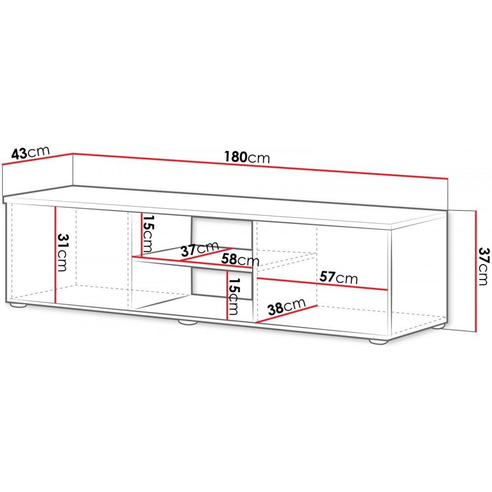 Έπιπλο τηλεόρασης Soho S3-Cashmere