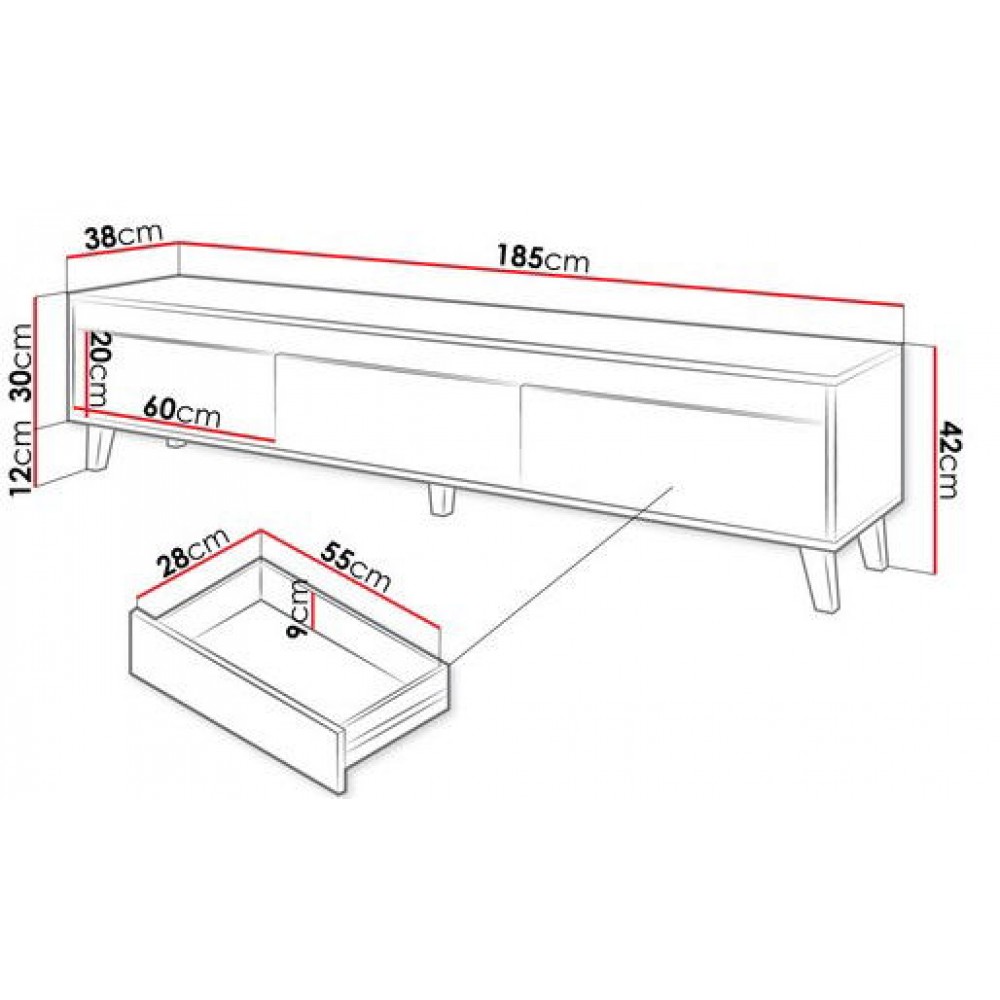 Έπιπλο τηλεόρασης Nord