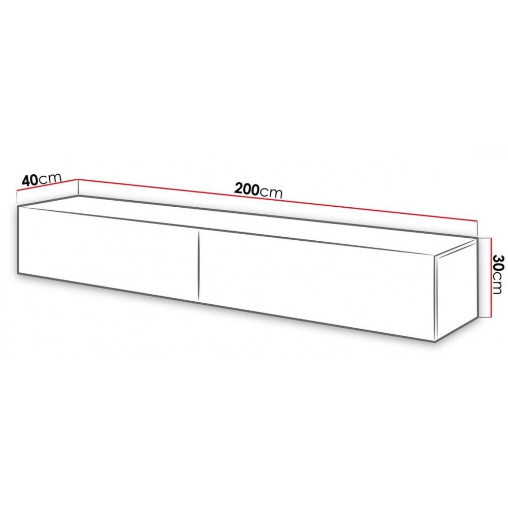 Κρεμαστό έπιπλο τηλεόρασης Slide