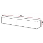 Κρεμαστό έπιπλο τηλεόρασης Slide