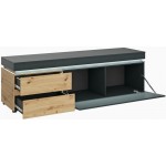 Έπιπλο τηλεόρασης Glimmer Plus-Fusiko-Mavro