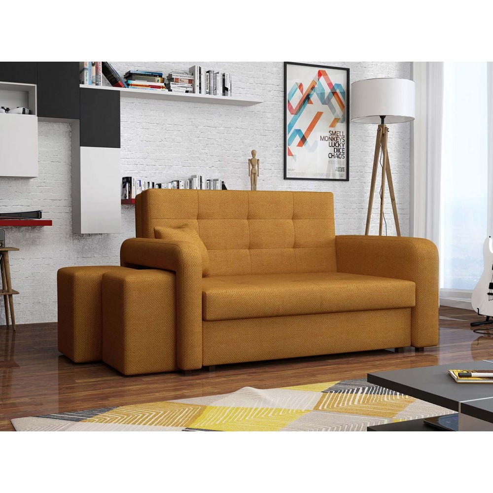 Καναπές Viva Home διθέσιος-Αριστερή-Moustardi