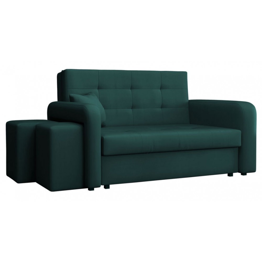 Καναπές Viva Home διθέσιος-Αριστερή-Prasino Skouro