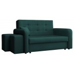 Καναπές Viva Home διθέσιος-Αριστερή-Prasino Skouro