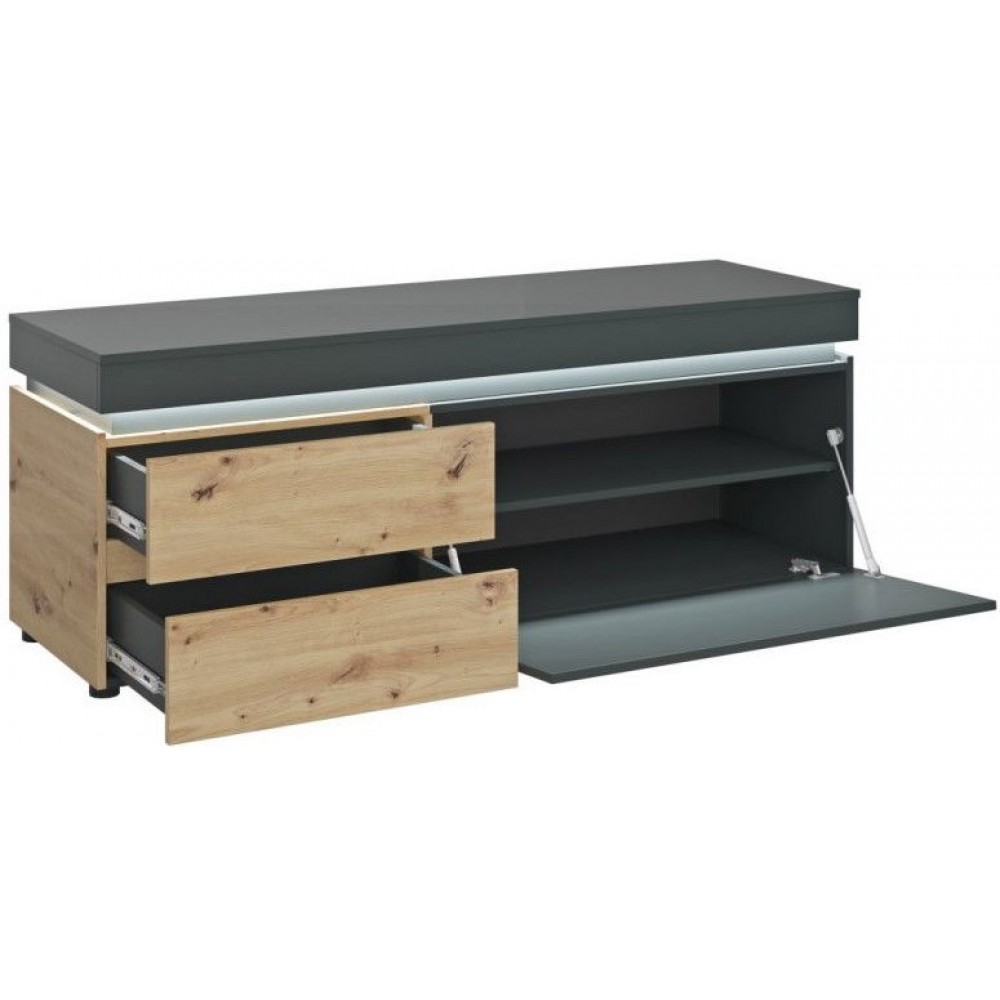 Έπιπλο τηλεόρασης Glimmer-Fusiko-Mavro