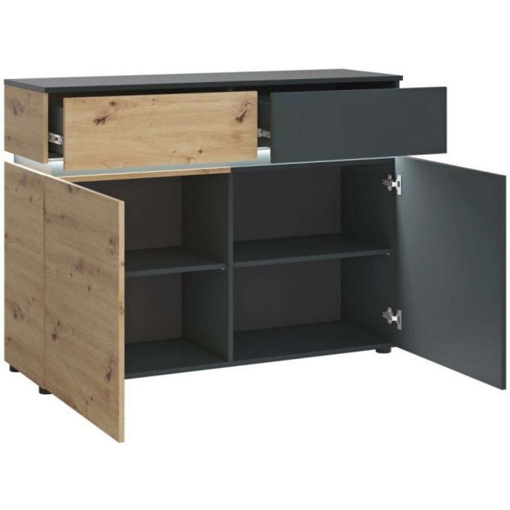 Μπουφές Glimmer 2D2S-Fusiko-Mavro