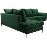 Γωνιακός καναπές Lena-Prasino-Αριστερή