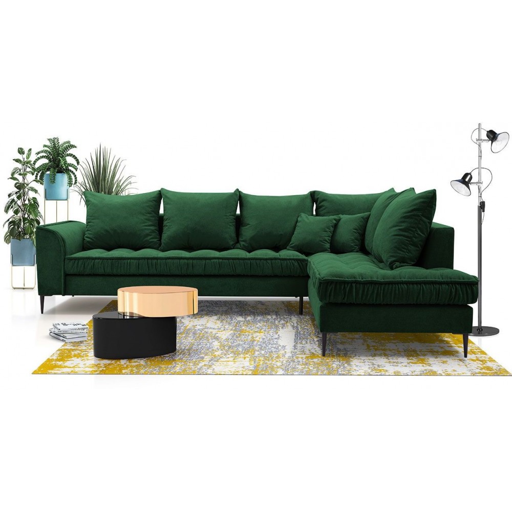 Γωνιακός καναπές Lena-Prasino-Δεξιά